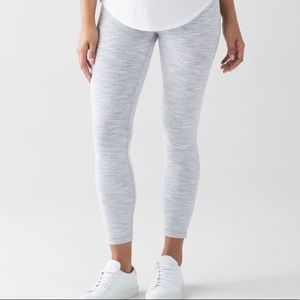 Lululemon wunder under high rise we are from space nimbus rate luon 7/8 crop